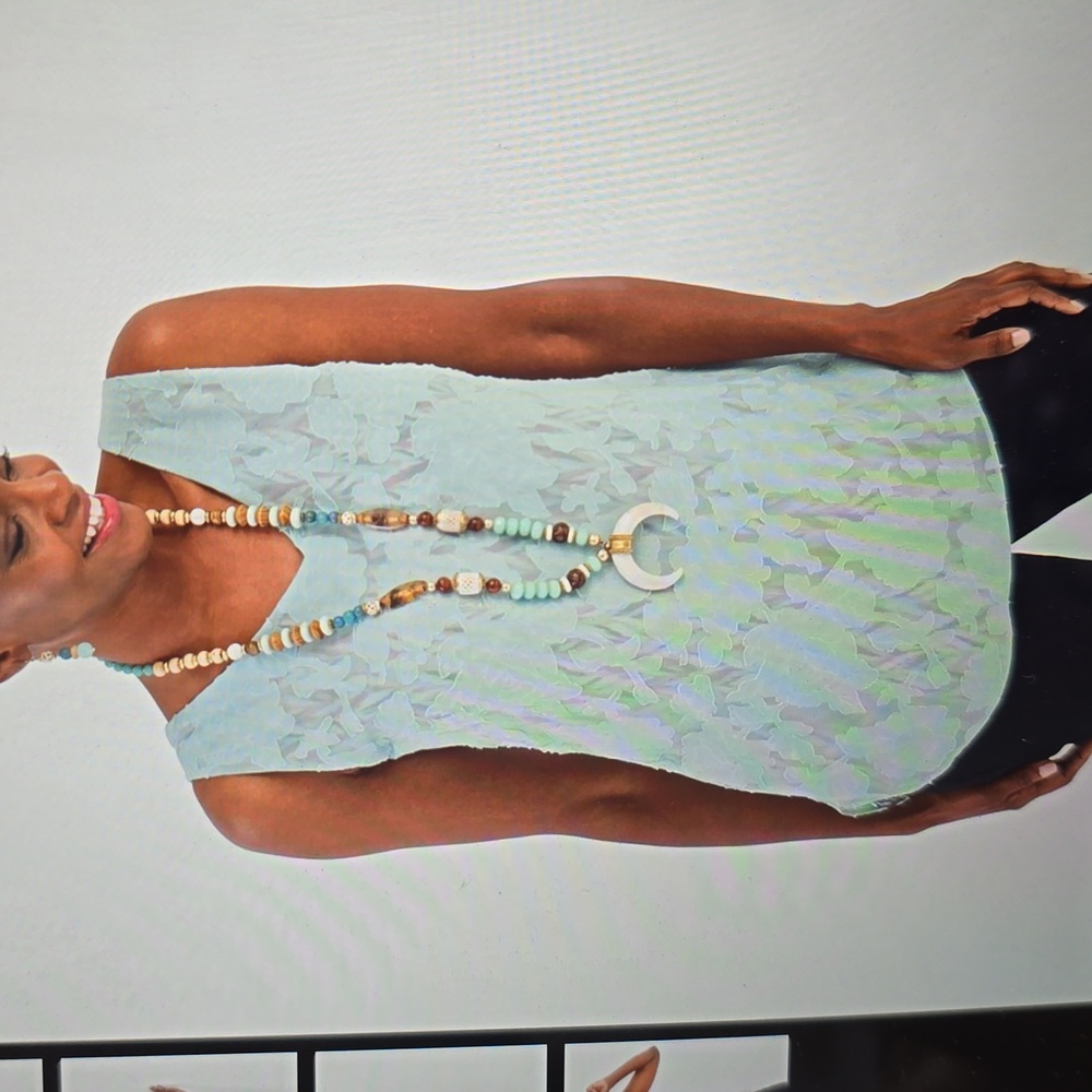 Chico's Reversible Solid-Chevron Tank Nwot Size L… - image 1